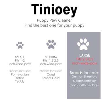 Dog Paw Cleaner for Large Dogs - Essential Muddy Paw Washer, Complete Kit
