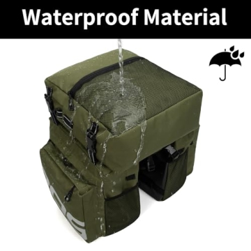 Roswheel 50L Waterproof Bike Panniers for Cycling Adventures