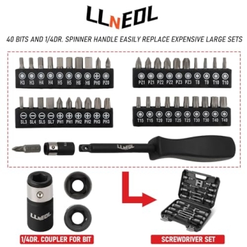 LLNEDL 3/8" Drive Impact Socket Set 95Pcs with Ratchet