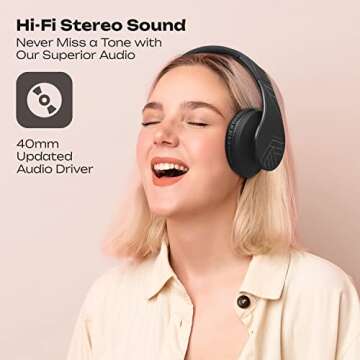 PowerLocus Bluetooth Over-Ear Headphones - Wireless Comfort