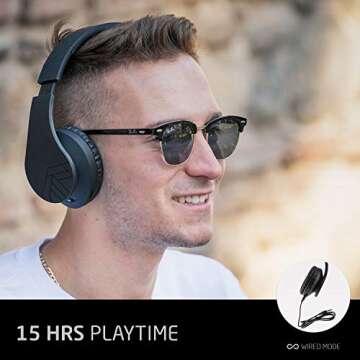 PowerLocus Bluetooth Over-Ear Headphones - Wireless Comfort