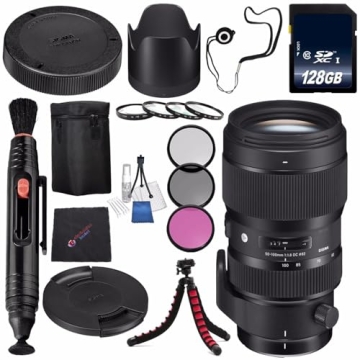 Sigma 50-100mm Art Lens Bundle with Accessories for Canon EF