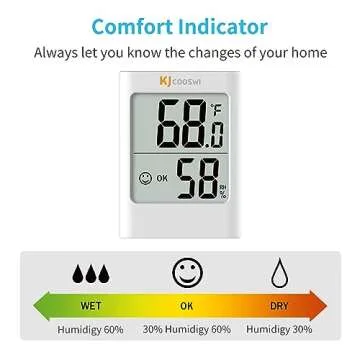Humidity Gauge: Accurate Indoor Thermometer & Hygrometer