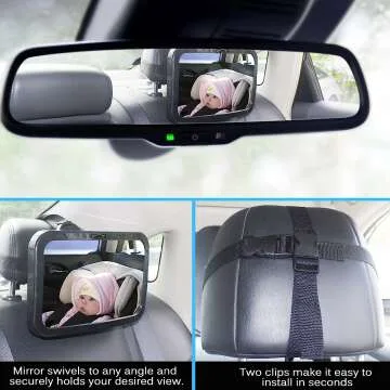 Buy Shynerk Baby Car Mirror - Shatterproof Safety Design