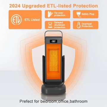 Versatile Indoor Space Heater with 3D Oscillation