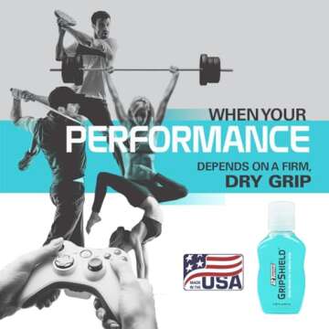 2Toms GripShield, Non-Sticky Grip Enhancer, Dry Grip Solution for Sweaty Hands, Tennis, Pickleball, ...