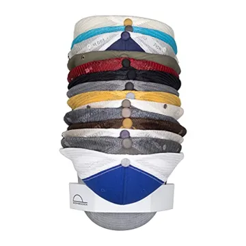 The ORIGINAL DomeDock! American, patented, Wall Mount Rack 20 Ball Cap Storage. Compact Hat Organiza...