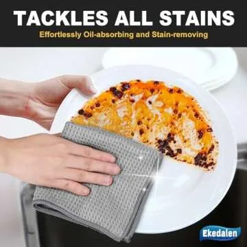 Waffle Weave Microfiber Cleaning Cloth for Dusting Absorbent Towel Quick Drying Dust Rags for Car Interior Wash Auto Detailing Household Kitchen, Lint Free Streak Free, 6 Pack,12 x 12 Inches, Grey