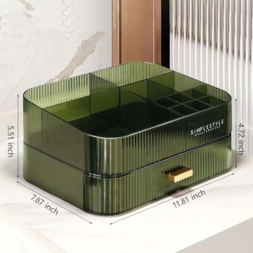 Stylish MIUOPUR Makeup Organizer with Stackable Drawers