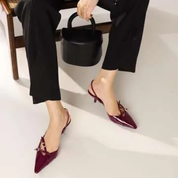 MICIFA Slingback Kitten Heels - Stylish and Comfortable Pumps