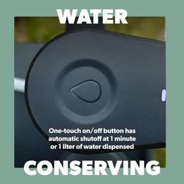 Dometic GO Hydration Water Faucet - One-Touch Operation with LED Light and Magnetic Base - Portable, Self-Powered Water Dispenser for Camping and Outdoors