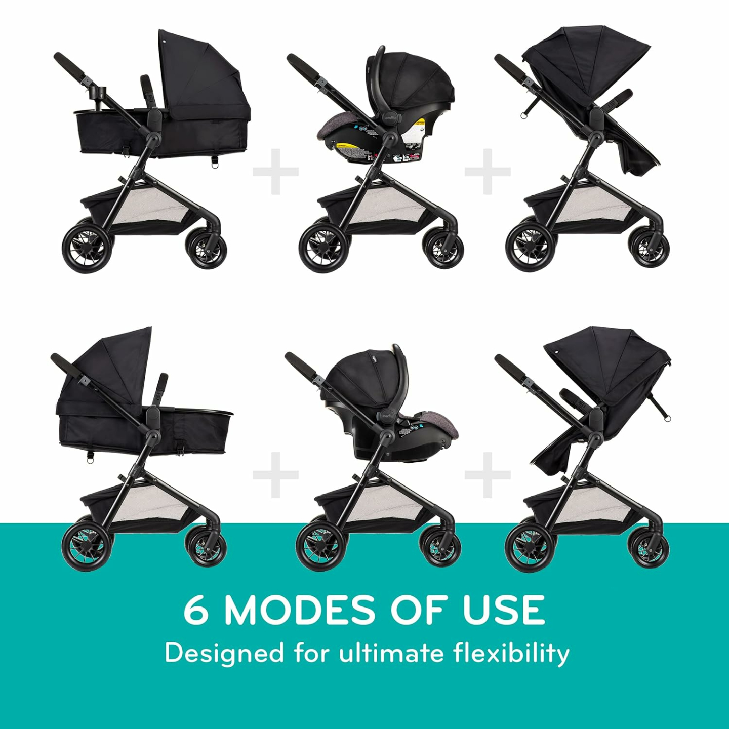 Evenflo Pivot Modular Travel System with Car Seat