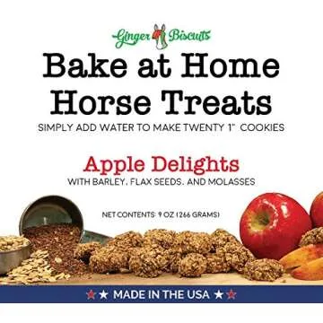 Ginger Biscuits Bake at Home Horse Treats - Apple Flavor