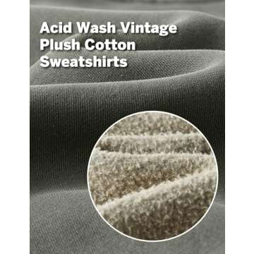 Hatant Vintage Acid Wash Hoodie for Women - Stylish Comfort