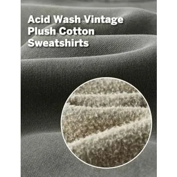 Hatant Vintage Acid Wash Hoodie for Women - Stylish Comfort