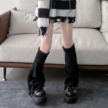 Y2k Kawaii Leg Warmers for Women - Chic Retro Style