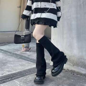 Y2k Kawaii Leg Warmers for Women - Chic Retro Style