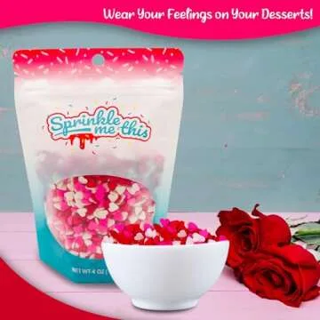 Say It from the Heart Sprinkles - Festive Dessert Toppers