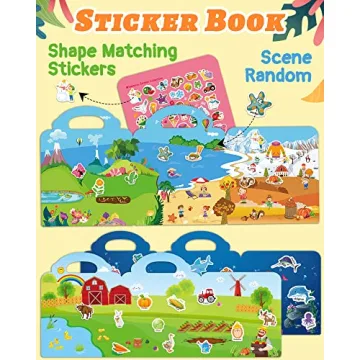 Benresive Reusable Sticker Book for Toddlers Age 2-4