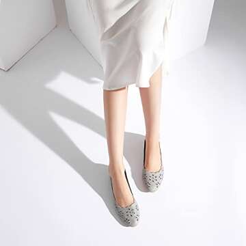 FRACORA Women's Ballet Flats - Comfortable & Stylish Black Flats