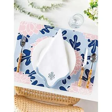 Hofdeco Coastal Cotton Cloth Napkins Set - Elegance Redefined