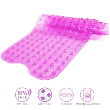 TreeBud Non-Slip Bath Mat 39 x 16 Inch for Safety