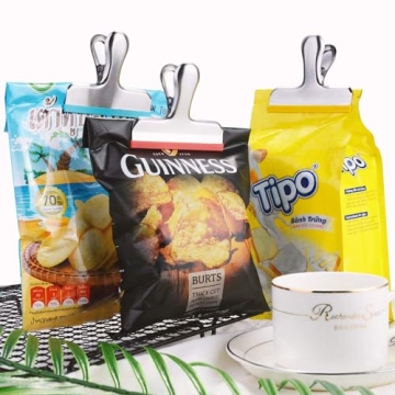 Durable Silicone Covered Bag Clips - Stylish & Safe