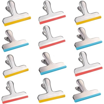 Durable Silicone Covered Bag Clips - Stylish & Safe