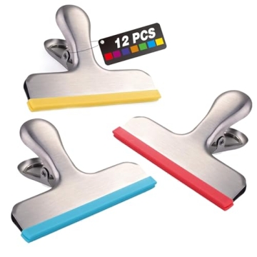 Durable Silicone Covered Bag Clips - Stylish & Safe