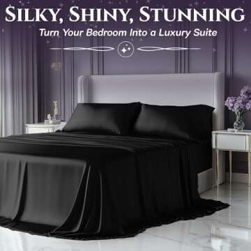 Luxury Satin Sheets King Size - Soft & Cooling Bed Set