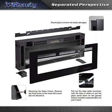 Stylish Xbeauty 36" Electric Fireplace with Remote
