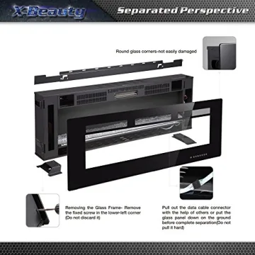 Stylish Xbeauty 36" Electric Fireplace with Remote