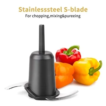 La Reveuse Mini Food Processor - 200 Watts & 2-Cup Bowl