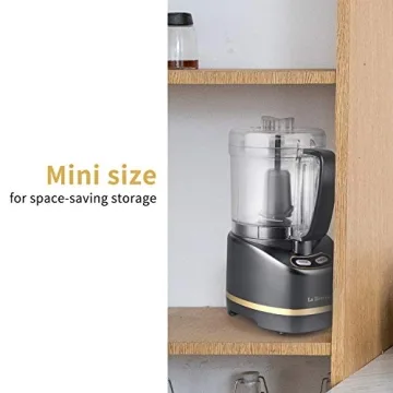 La Reveuse Mini Food Processor - 200 Watts & 2-Cup Bowl
