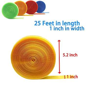 4 Roll 100 Feet Carpet Marker Strips Nylon Carpet Strips for Teachers and Social Distance School,Classroom,Preschool and Kindergarten Childhood Education,Seating Areas (1 Inch in Width)