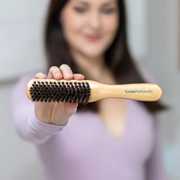 GranNaturals Boar Bristle Smoothing Hair Brush