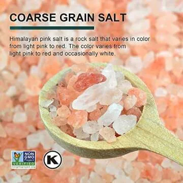 SOEOS Himalayan Pink Salt Coarse Grain 39Oz Resealable Bag