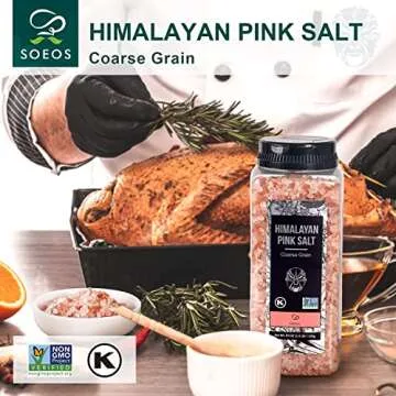 SOEOS Himalayan Pink Salt Coarse Grain 39Oz Resealable Bag