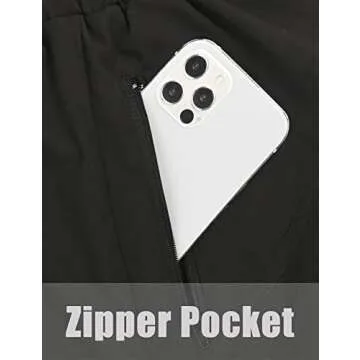 NLBZYDHFC High Waisted Yoga Shorts with Zipper Pocket