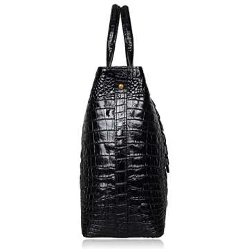 PIJUSHI Designer Leather Crocodile Handbag for Women