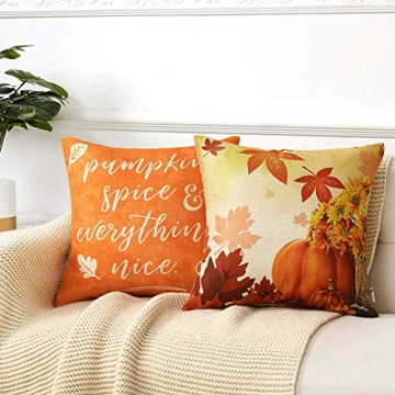 Jjyee Fall Decor Pillow Covers - Pumpkin Truck Design