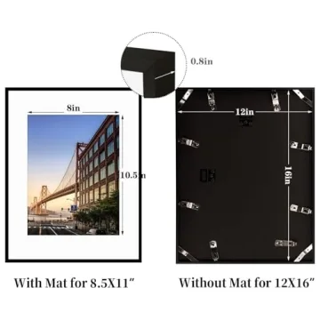 Frametory 12x16 Aluminum Photo Frame - Stylish & Durable