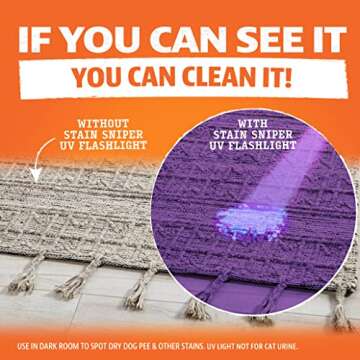 ANGRY ORANGE Odor Eliminator Kit - Citrus, UV Light Included