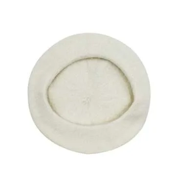 RARITYUS Women Fashion Cute Wool French Artist Beret Hat Warm Beanie Cap Headwear with Small Rainbow Pom Pom for Party