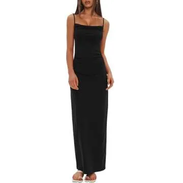 Darong Cowl Neck Maxi Dress & Cardigan Set for Women