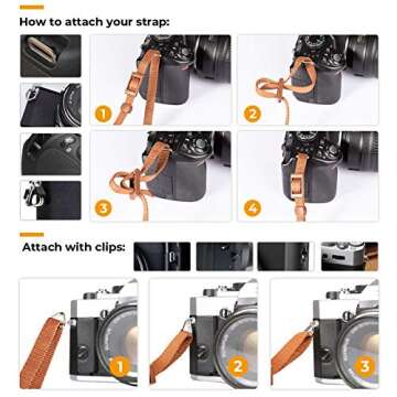 TARION Durable Adjustable Camera Strap for Photographers