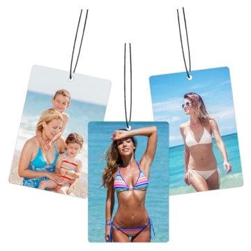 Custom Air Freshener for Car - with Scents Freshener,Double Sided Photo Personalized Car Scents Air ...