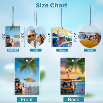 Custom Car Air Fresheners with Personalized Photos