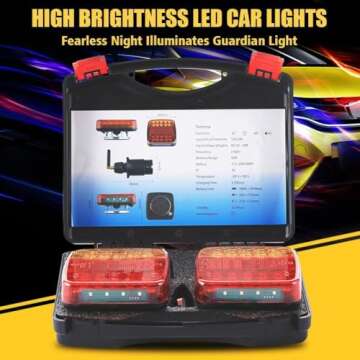 Wartleves Wireless Magnetic Trailer Lights - Rechargeable & Durable