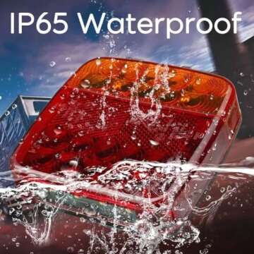 Wartleves Wireless Trailer Lights Magnetic for Easy Towing